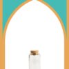 خرید بطری شیشه‌ای آلپ خیلی کوتاه با درب چوب پنبه‌ای | 150 سی‌سی