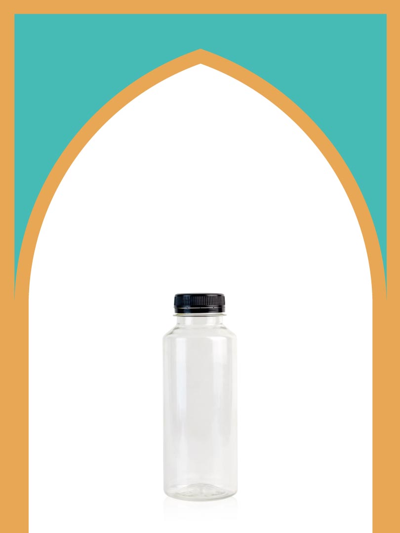 خرید بطری پلاستیکی پت مینیمال کوچک با درب پلاستیکی | 350 سی‌سی